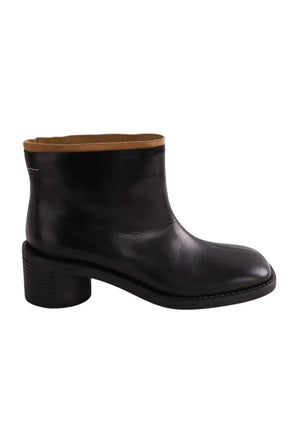 Boots Maison Martin Margiela Ankle Boots Noir en Cuir, taille 35 - Seconde Main