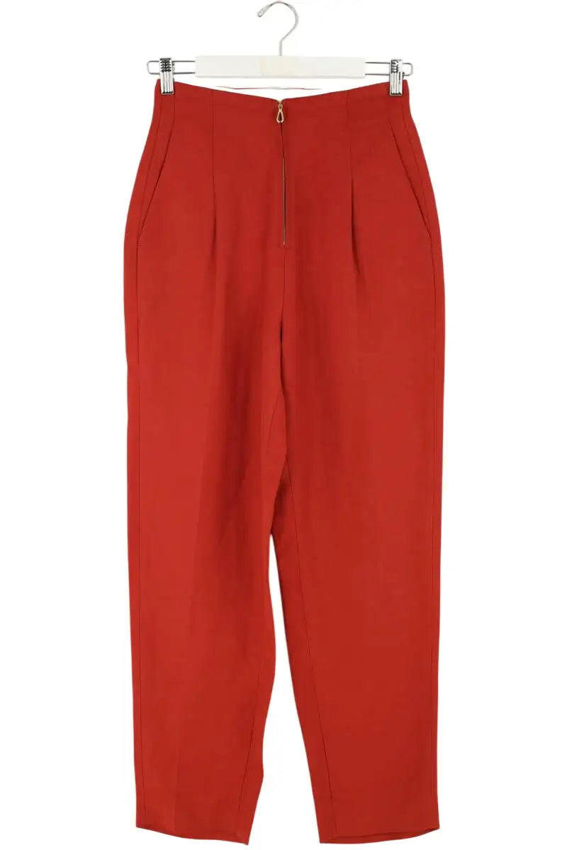 Pantalon Sandro Rouge en Coton, taille S - Seconde Main