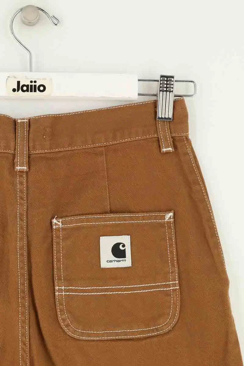 Jean droit Carhartt Armanda Camel en Coton