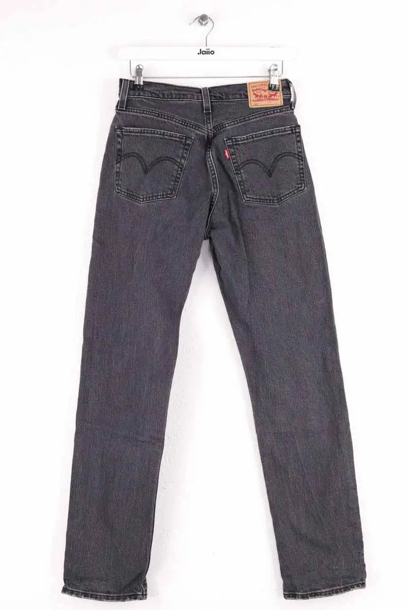 Jean droit Levi's 501 Anthracite en Coton