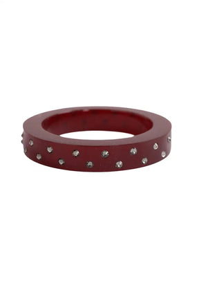 Bracelet Nina Ricci Bordeaux en Plastique - Seconde Main