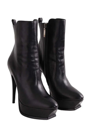 Boots Saint Laurent Noir en Cuir