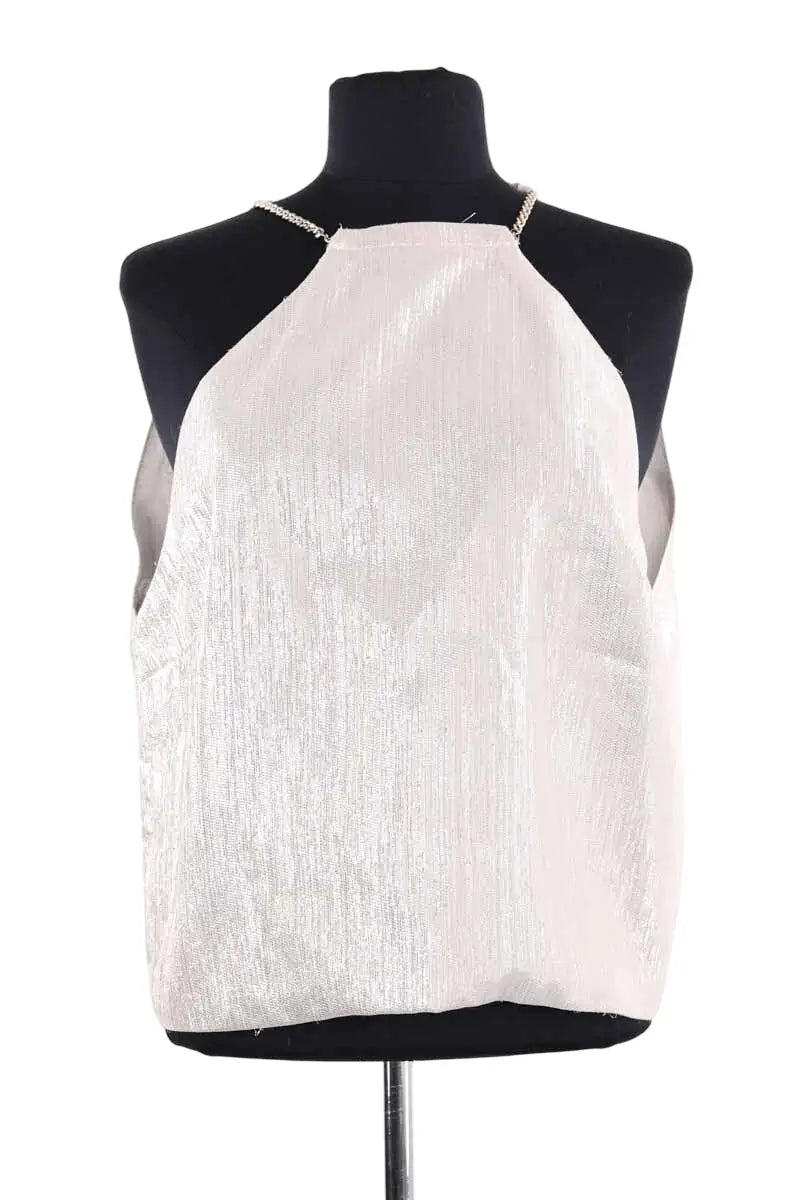 Top sans manche Maje Doré en Viscose, taille L - Seconde Main