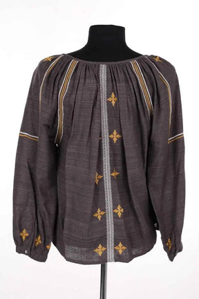 Blouse Soeur Anthracite en Soie