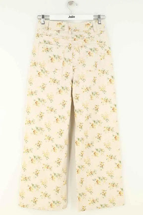 Jean large Sézane Beige en Coton