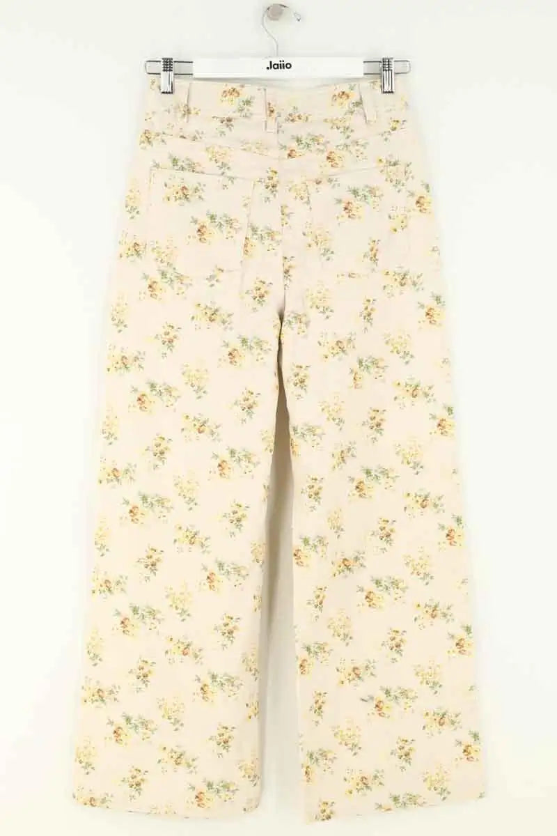 Jean large Sézane Beige en Coton