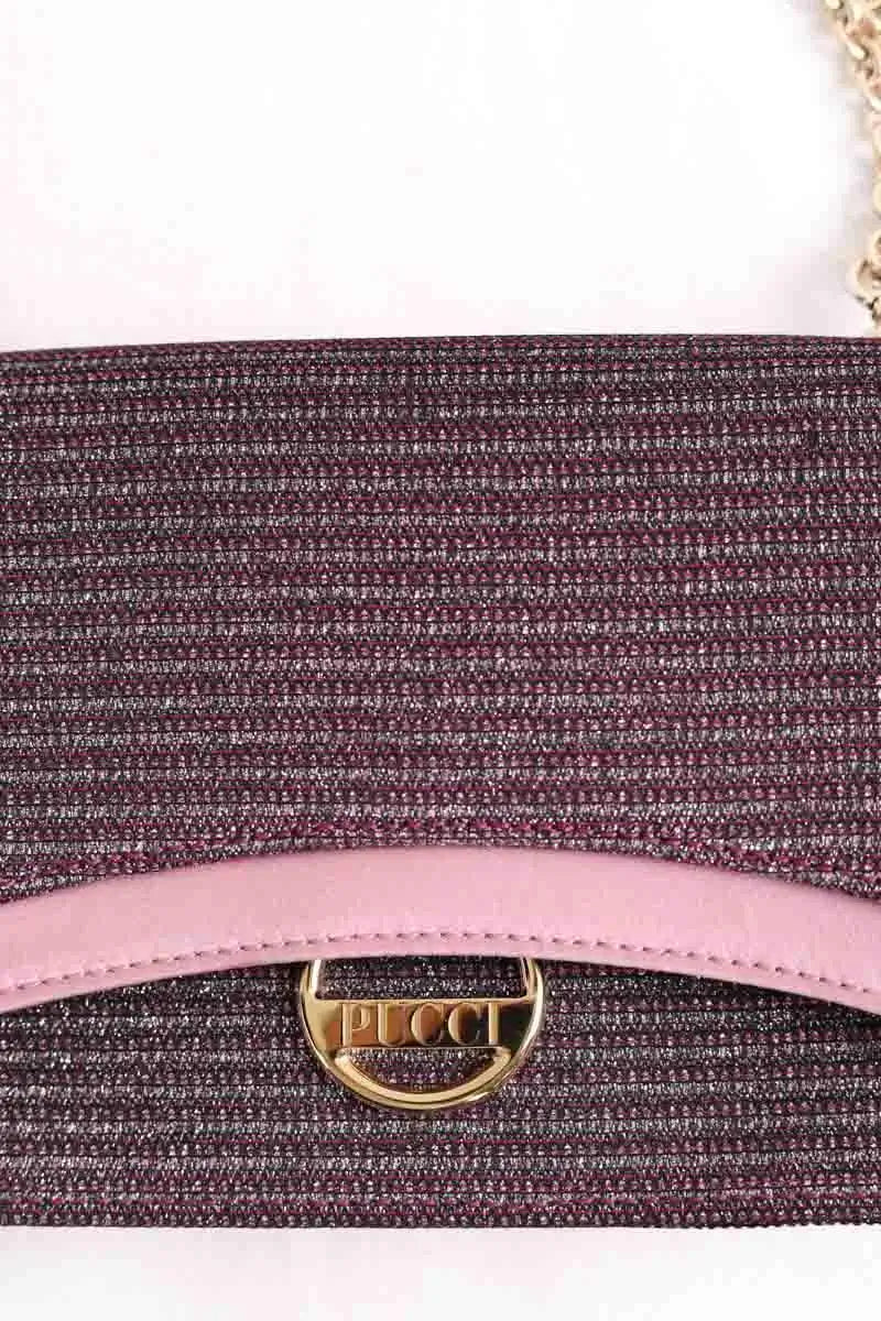Mini sac Emilio Pucci Rose en Cuir