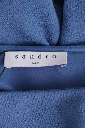 Robe Sandro Bleu en Synthétique
