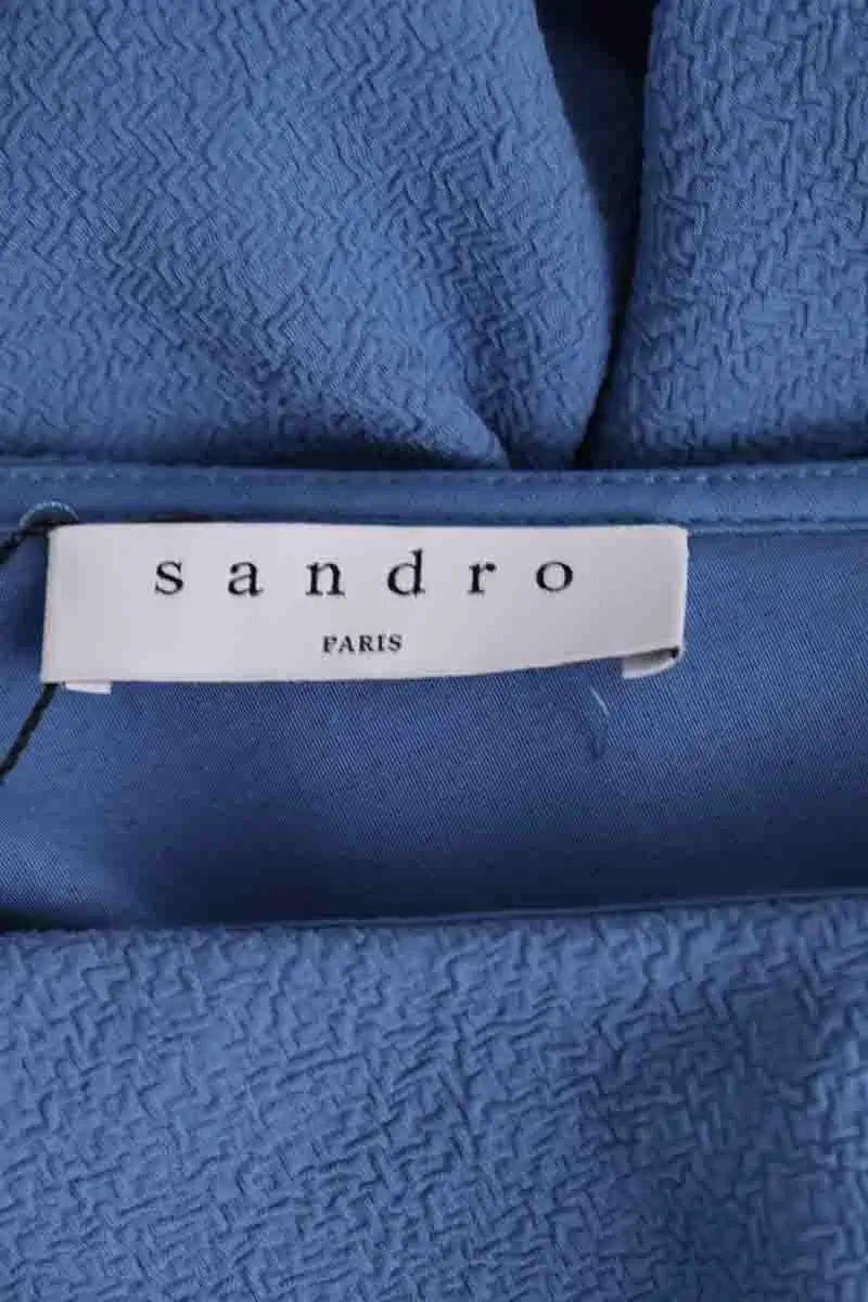 Robe Sandro Bleu en Synthétique