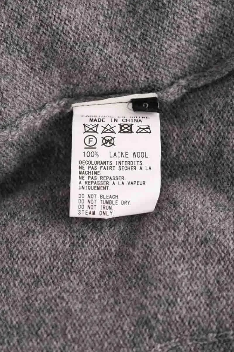 Cardigan Yohji Yamamoto Gris en Laine