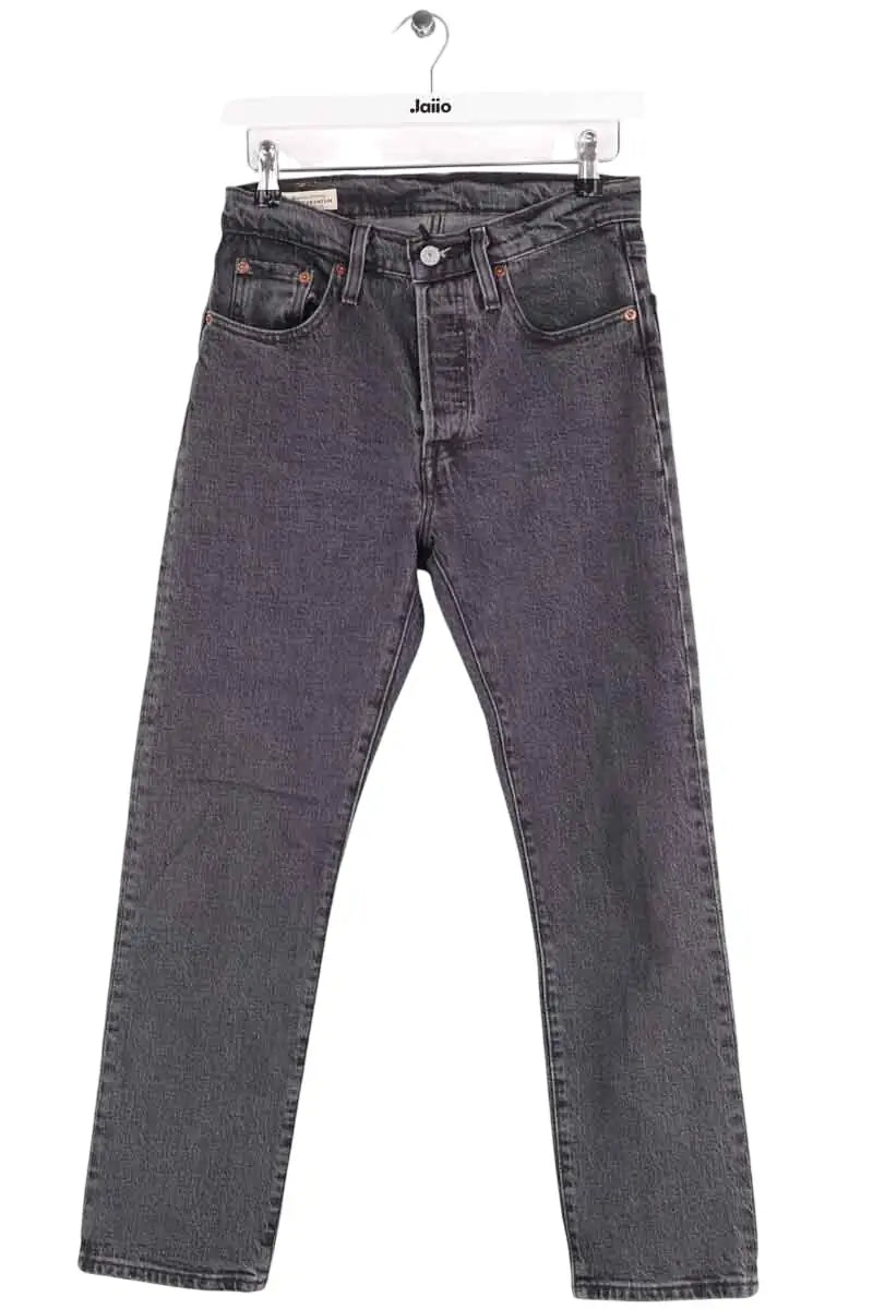 Jean droit Levi's 501 Gris en Coton, taille XS - Seconde Main