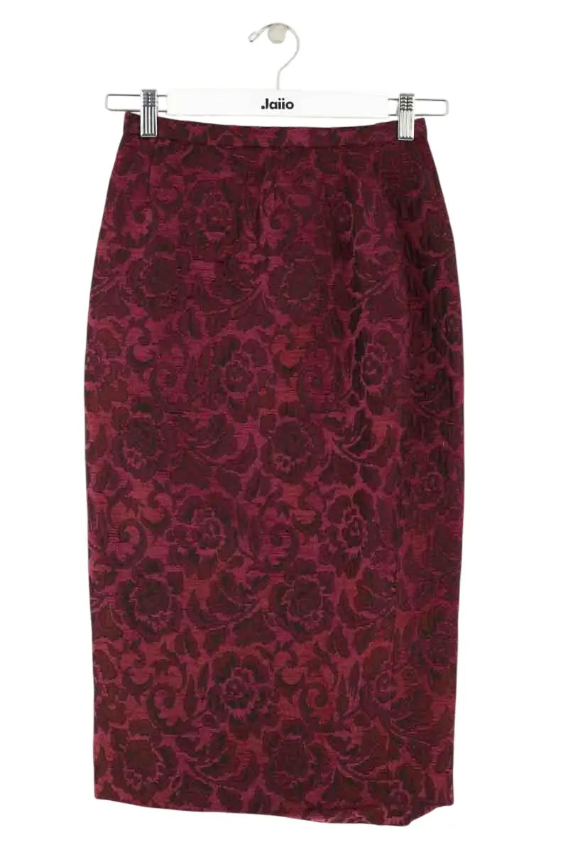 Jupe Dolce & Gabbana Bordeaux en Coton, taille S - Seconde Main