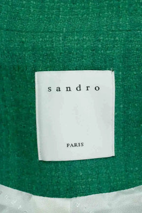 Blazer Sandro Vert en Coton