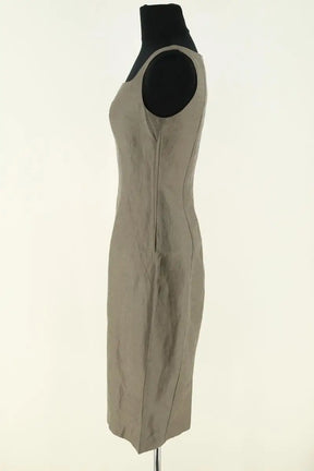 Robe Tara Jarmon Kaki en Lin