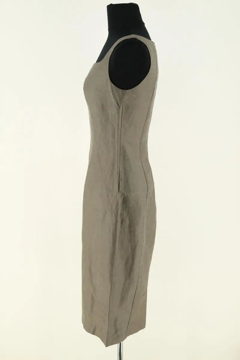 Robe Tara Jarmon Kaki en Lin