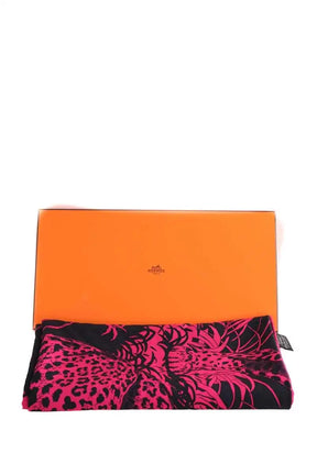 Écharpe Hermès Rose en Cachemire