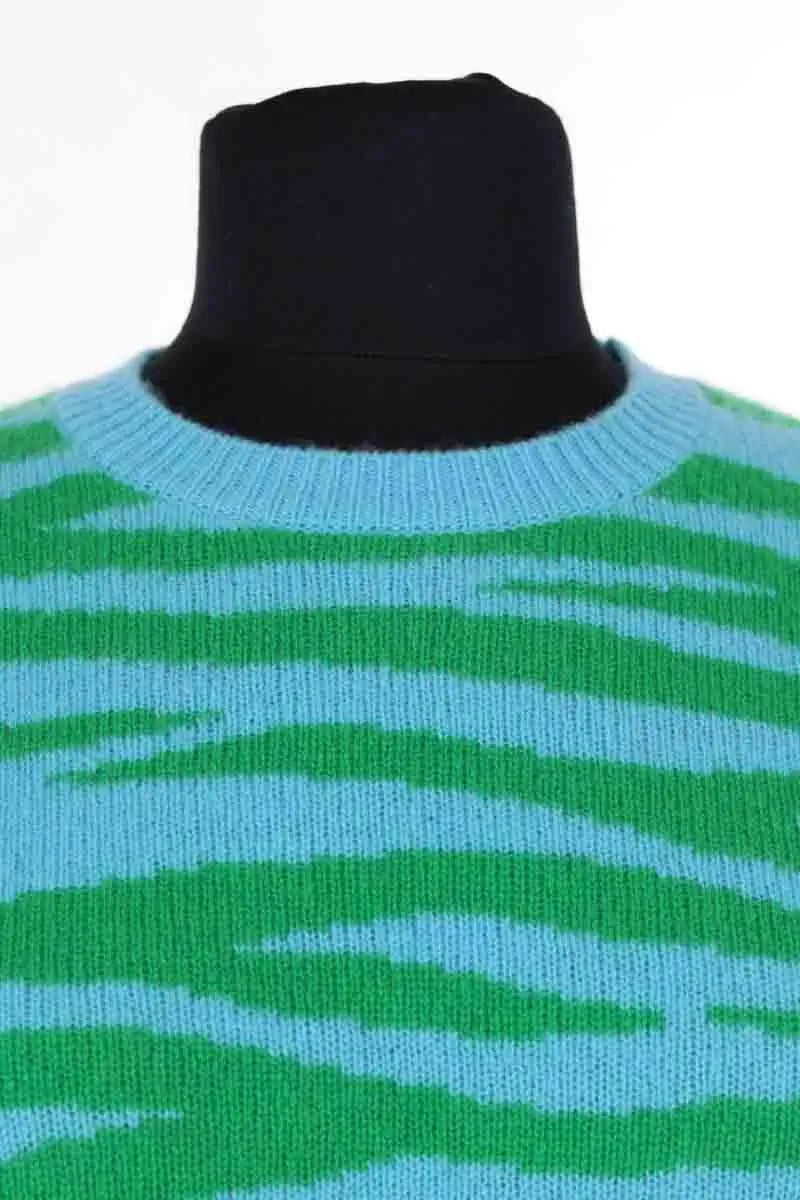 Pull From Future Bleu en Cachemire