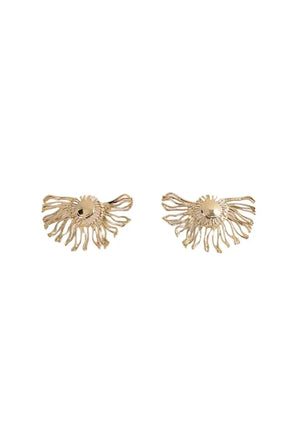 Boucles d'oreilles Sézane Doré en Métal - Seconde Main