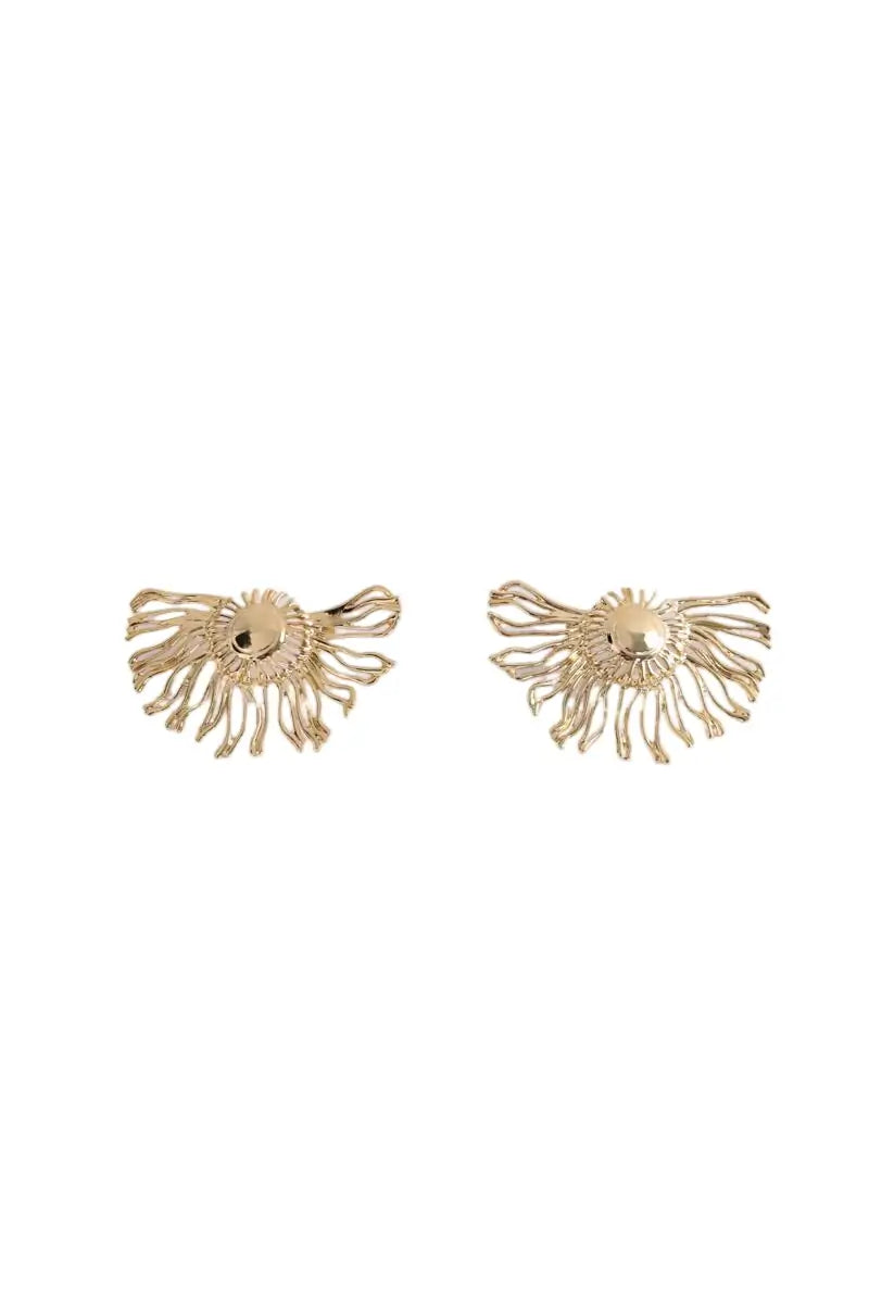 Boucles d'oreilles Sézane Doré en Métal - Seconde Main