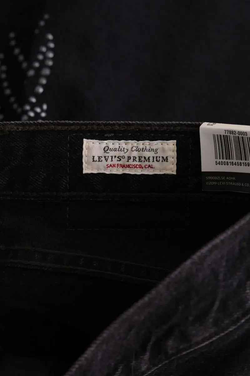 Mini jupe Levi's High rise deconstructed skirt Noir en Coton