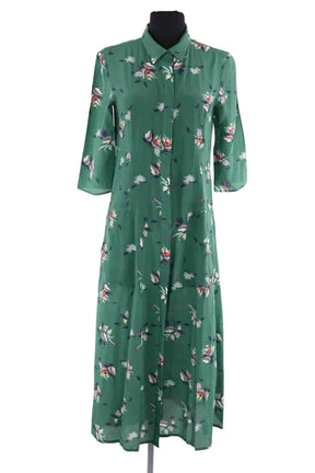 Robe Ba&Sh Vert en Soie, taille S - Seconde Main