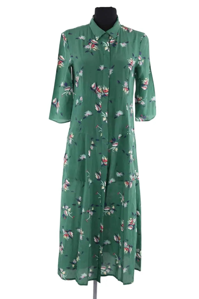 Robe Ba&Sh Vert en Soie, taille S - Seconde Main