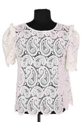 T-shirt Sézane Ecru en Coton, taille S - Seconde Main