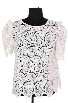 T-shirt Sézane Ecru en Coton, taille S - Seconde Main