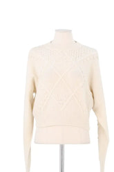 Pull The Kooples Ecru en Laine, taille S - Seconde Main