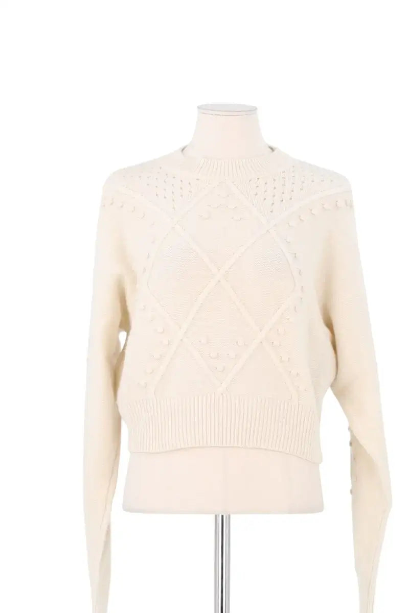 Pull The Kooples Ecru en Laine, taille S - Seconde Main