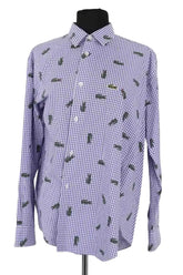 Chemise Lacoste Bleu en Coton, taille S - Seconde Main