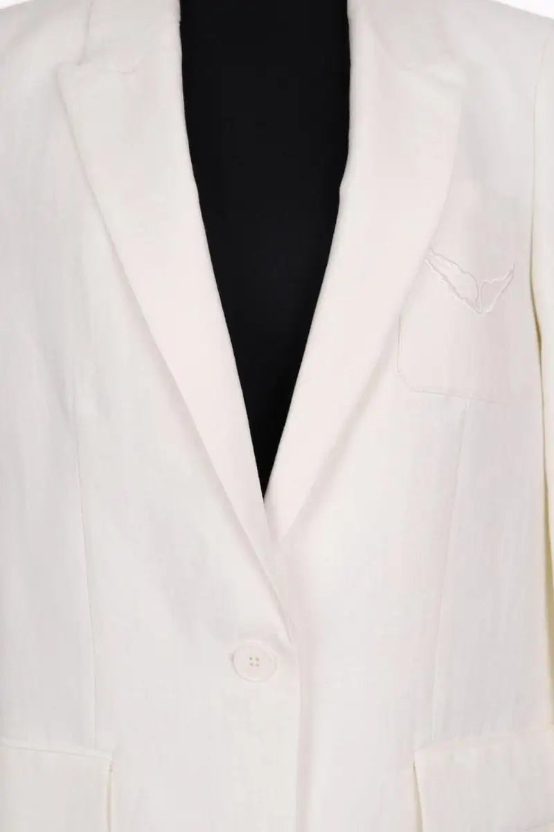 Blazer Zadig & Voltaire Blanc en Lin