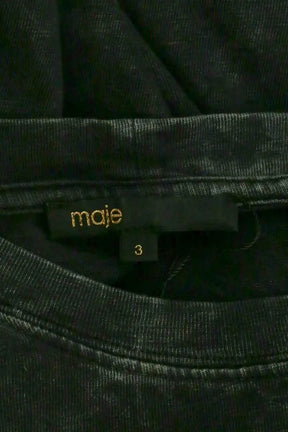 Top sans manche Maje Anthracite en Coton