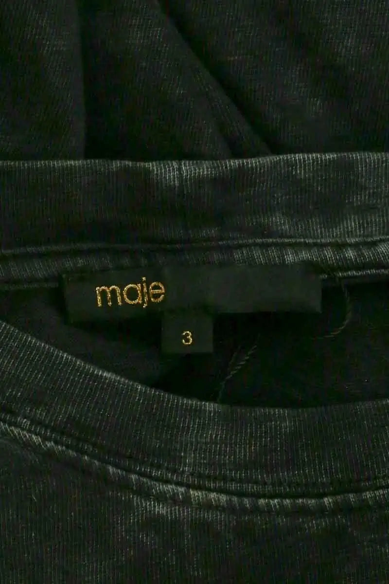 Top sans manche Maje Anthracite en Coton