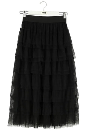 Jupe Maje Noir en Synthétique, taille S - Seconde Main