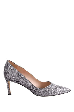 Talons Stuart Weitzman Argent en Paillettes, taille 38 - Seconde Main
