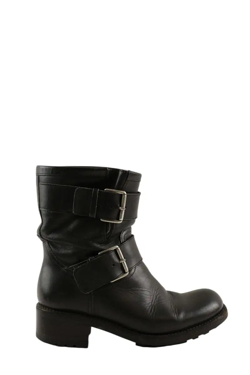 Boots Free Lance Noir en Cuir, taille 38 - Seconde Main