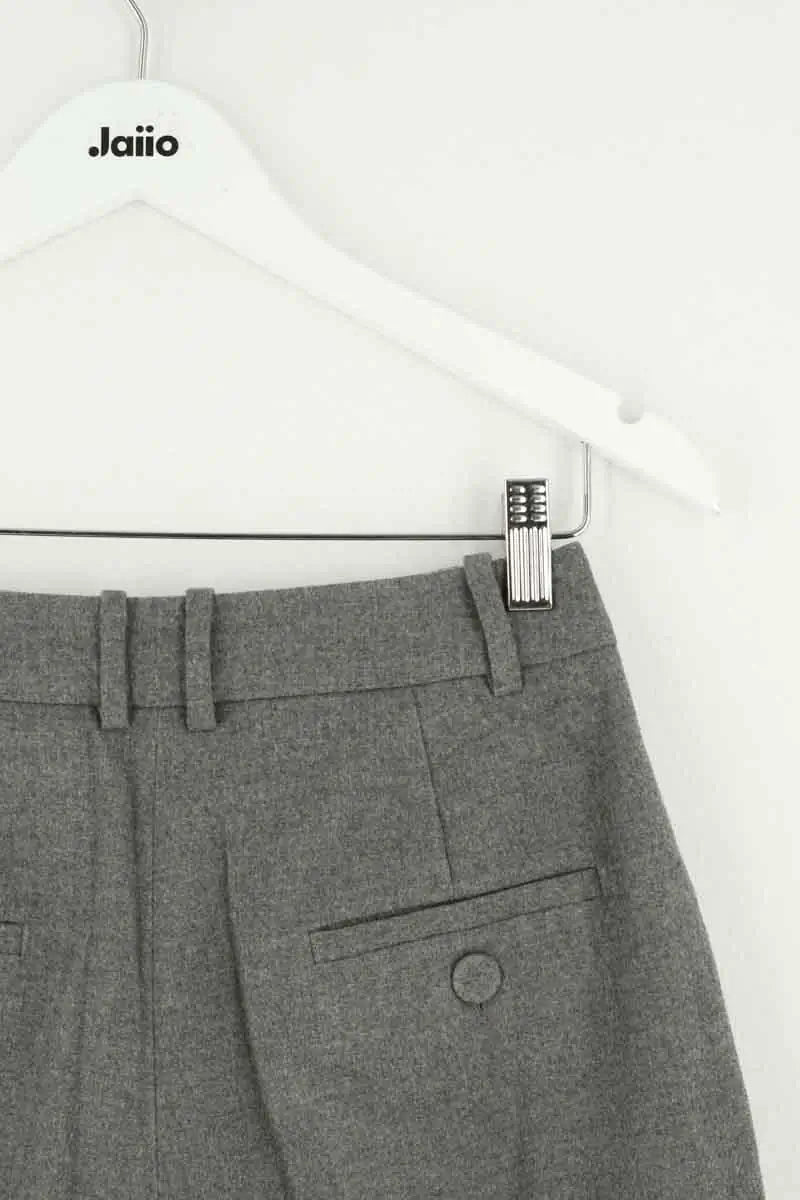 Pantalon Claudie Pierlot Gris en Laine