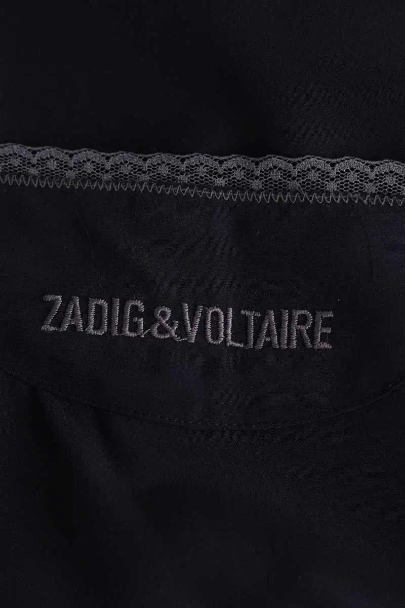 Top sans manche Zadig & Voltaire Noir en Soie