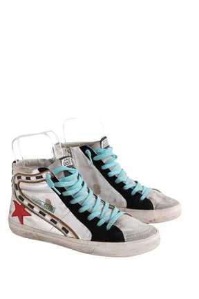 Baskets Golden Goose Argent en Cuir