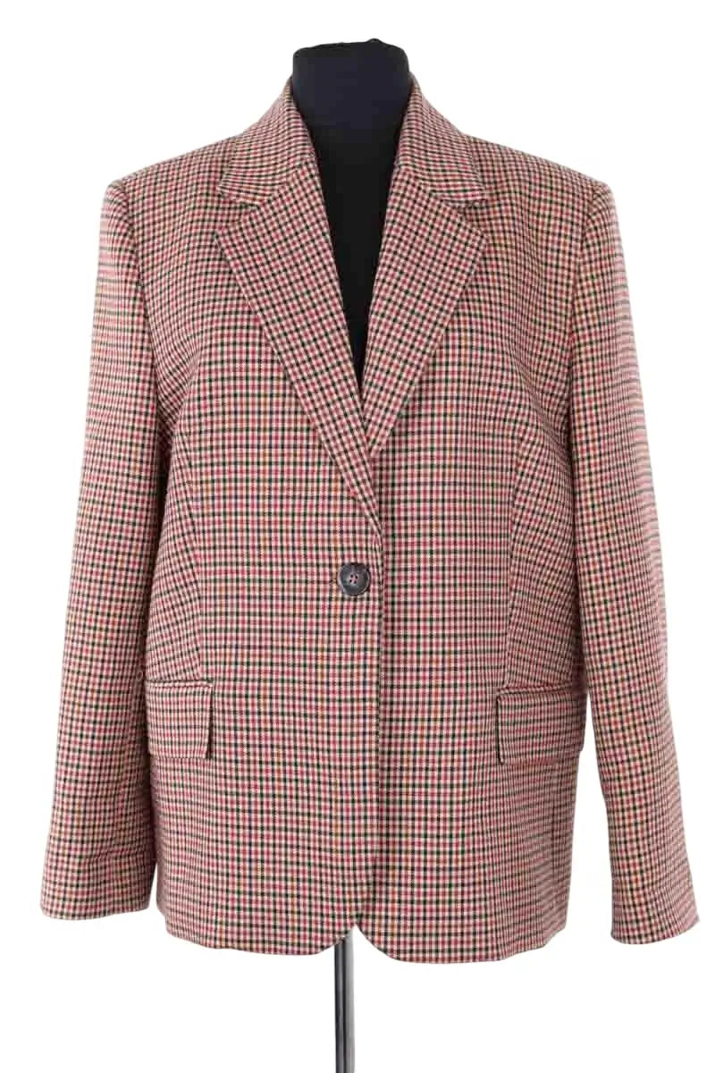 Blazer Stella Forest Rouge en Laine, taille L - Seconde Main