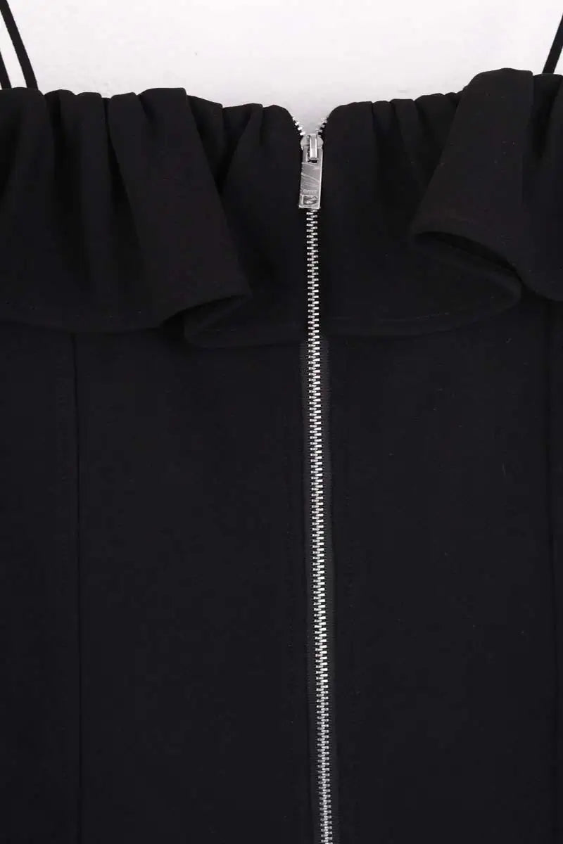 Robe Ganni Noir en Synthétique