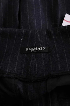 Pantalon bootcut Balmain Anthracite en Laine