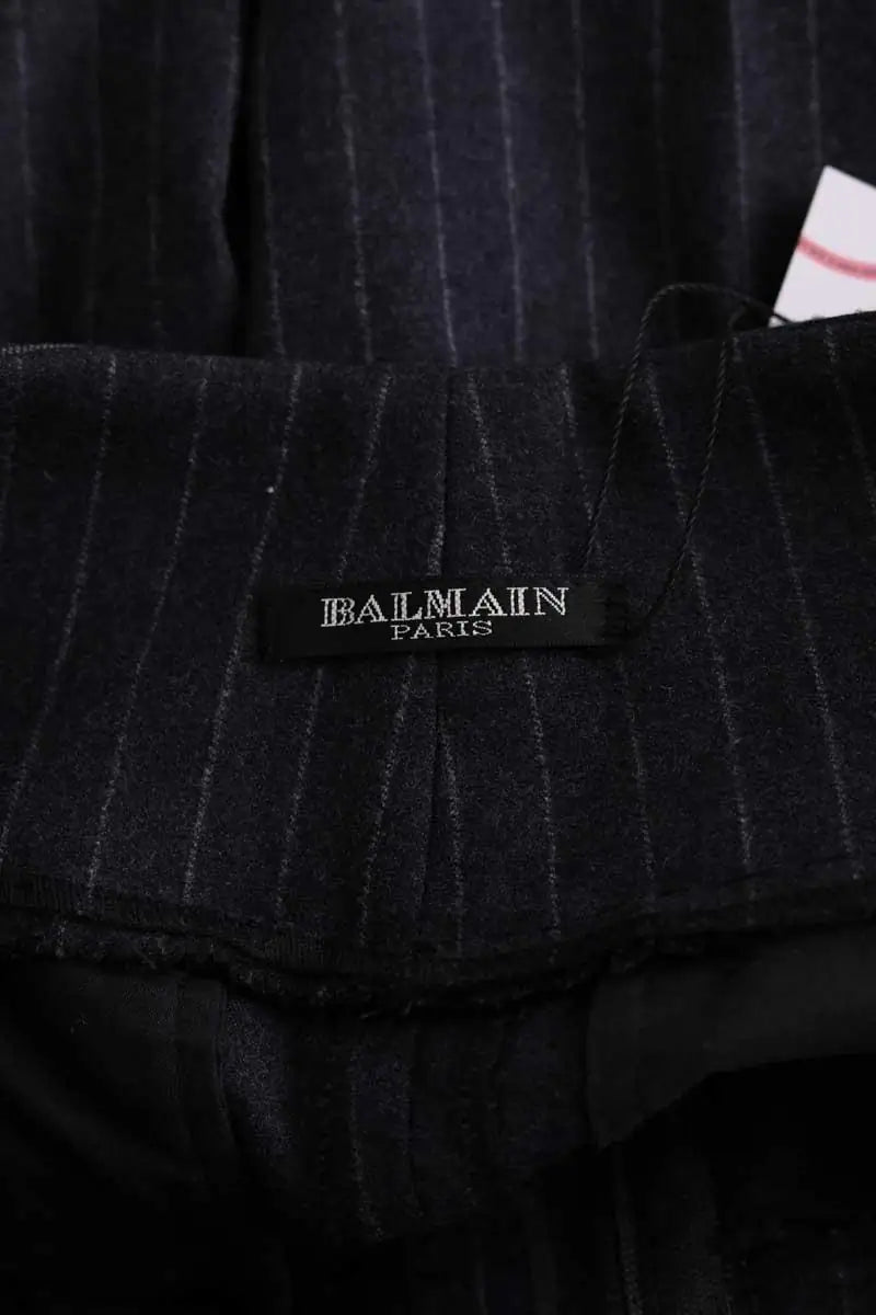 Pantalon bootcut Balmain Anthracite en Laine