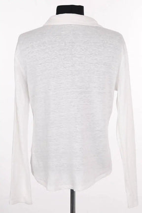Gilet Majestic Filatures Blanc en Lin