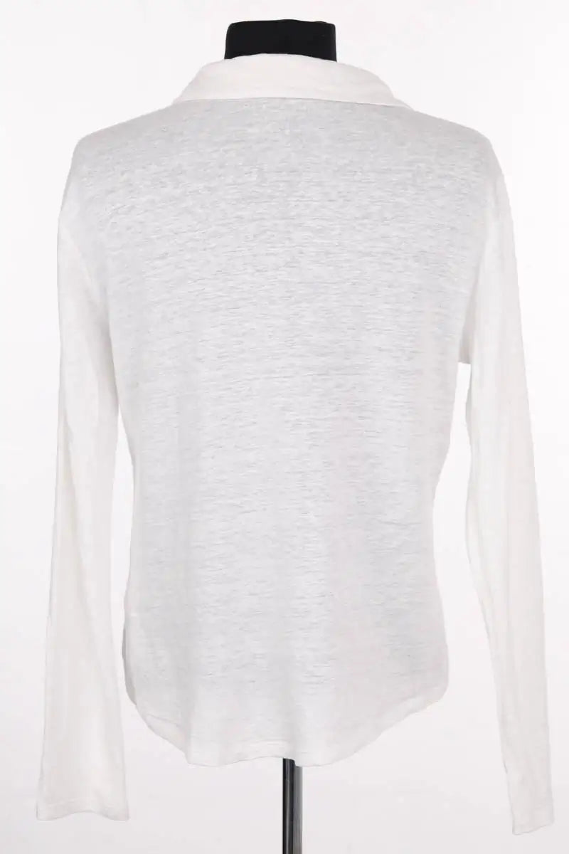Gilet Majestic Filatures Blanc en Lin