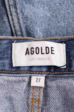 Mini short Agolde Bleu en Coton