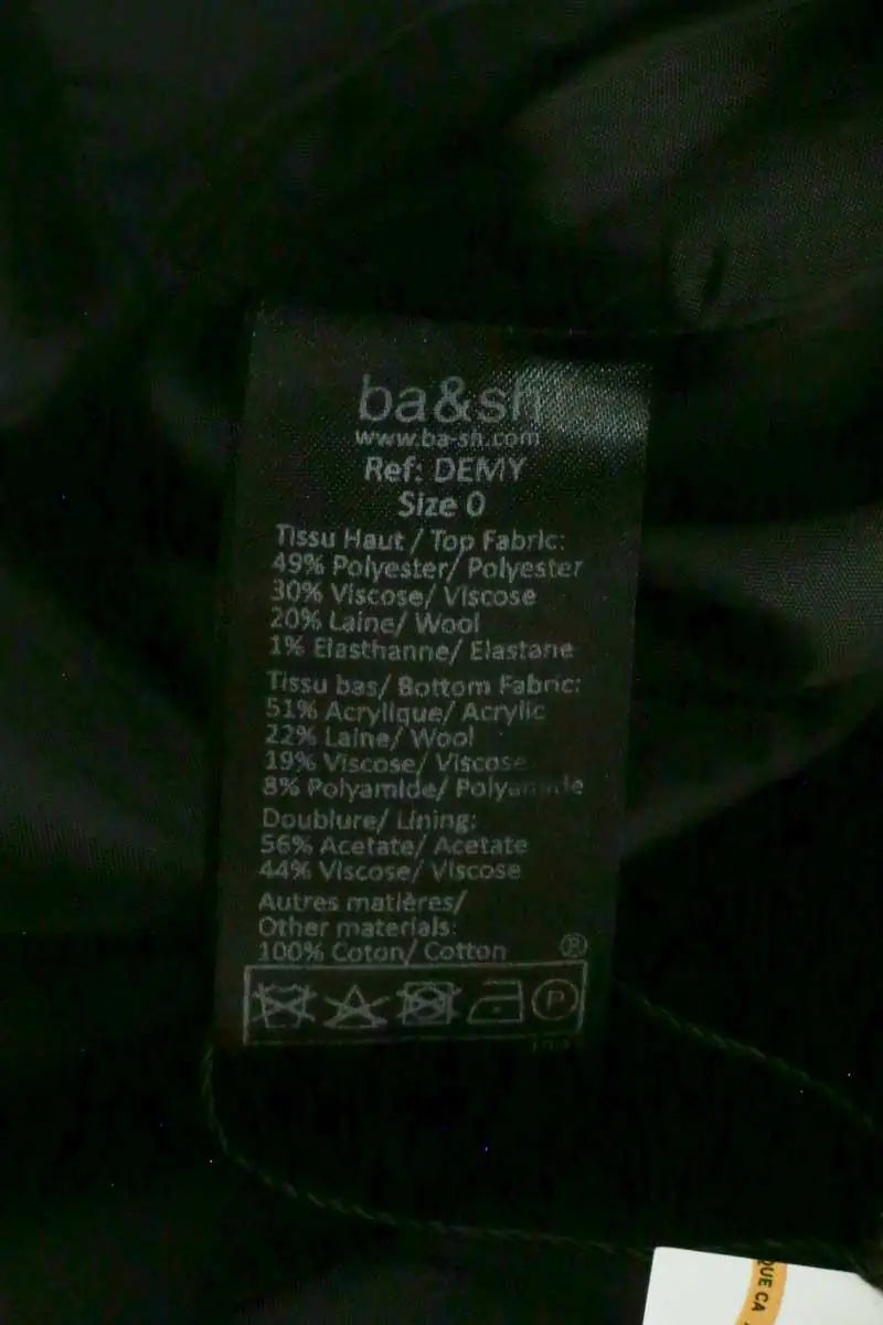 Robe Ba&Sh Noir en Laine