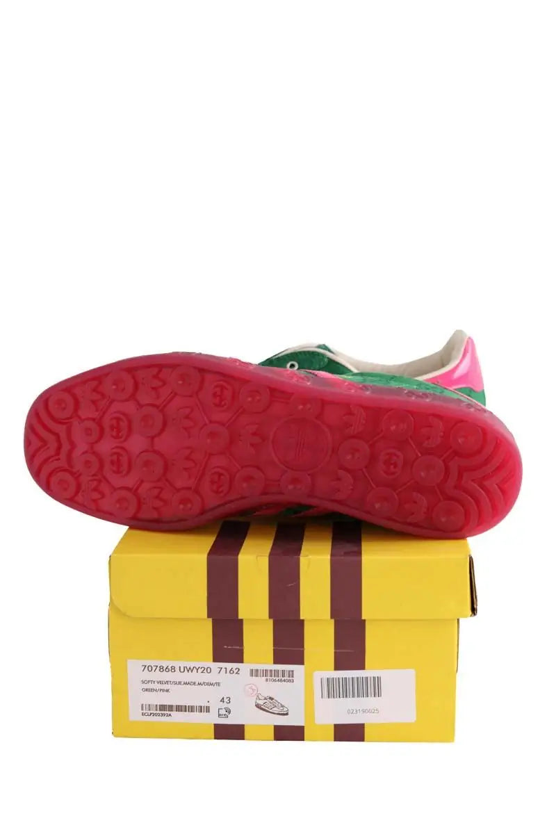 Baskets Gucci Vert en Tissu