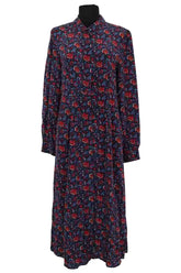 Robe DMN Bleu en Soie, taille S - Seconde Main